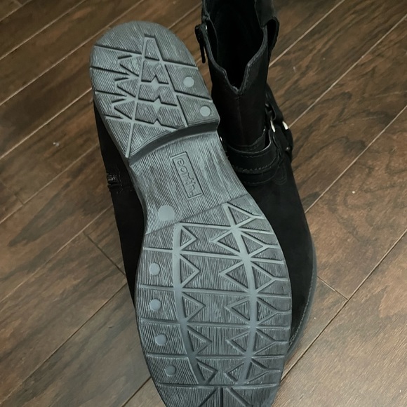 Earth Ash Everglade Black Suede Boots 7.5 Wide New